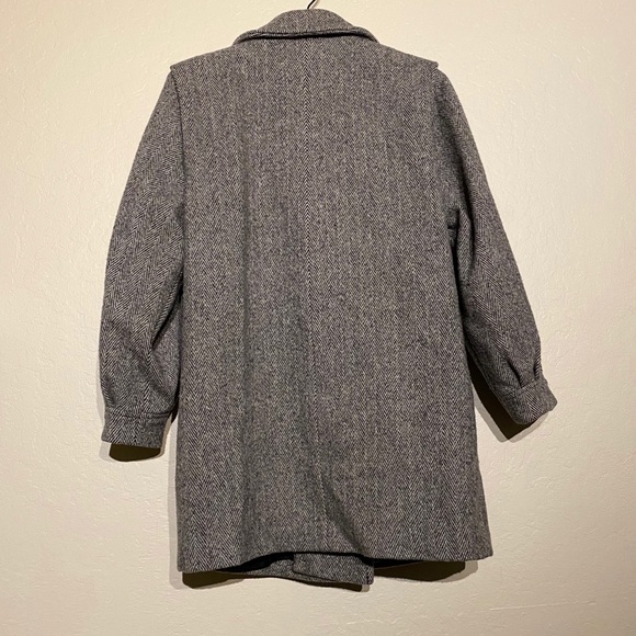 Vintage Herman Kay Petite Gray Peacoat - Picture 2 of 6